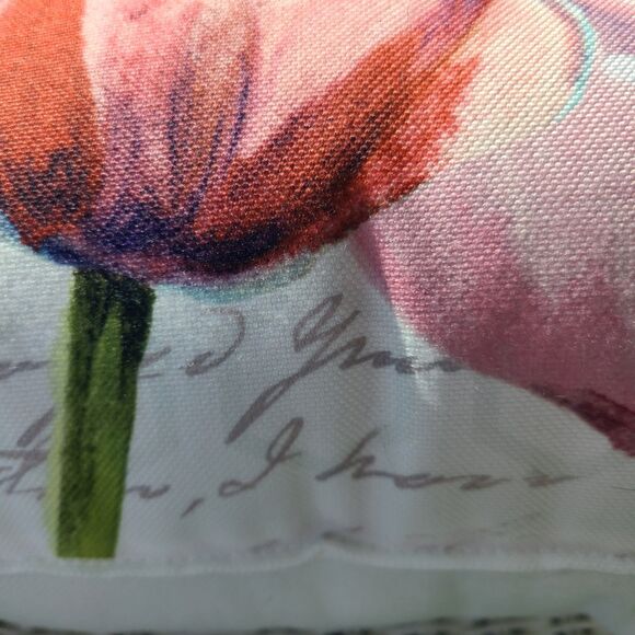 C&F Home "Paris" Throw Pillow 18" x 18" Tulips Indoor/Outdoor Use - Picture 5 of 9